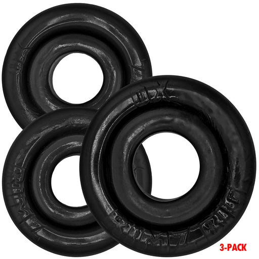 Oxballs - Rimringz - Multisize Pack 3 stuks - Zwart-Erotiekvoordeel.nl