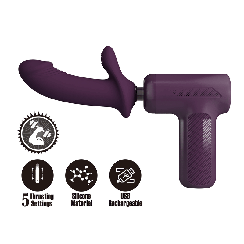 Pretty Love - DJ Scholar - Stotende Massager - Paars-Erotiekvoordeel.nl