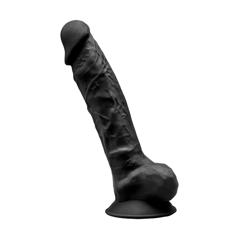 SILEXD - Realistische Dildo - Model 1 - 23 cm - Zwart-Erotiekvoordeel.nl