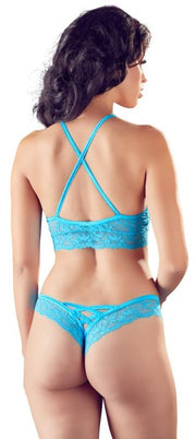 Bralette met Slip - Babyblauw - maat S/M-Erotiekvoordeel.nl