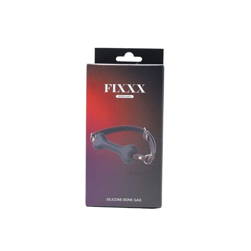 Fixxx - Siliconen Hondenbot Gag - Zwart-Erotiekvoordeel.nl