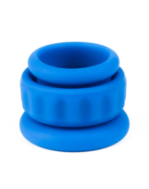 LoveToy - Pinnacle Pro - Twin Flex Stretcher Cockring - Blauw-Erotiekvoordeel.nl