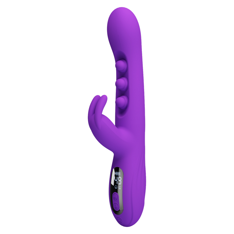 Pretty Love - Sabien - Rabbit Vibrator met LED Display - Paars-Erotiekvoordeel.nl