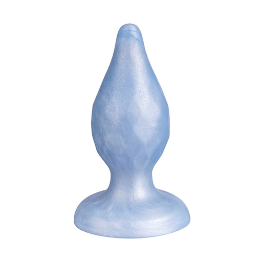 SILEXD - Diamond - Thermoreactieve Siliconen Buttplug - 9.2 cm x 3.6 cm - Lichtblauw-Erotiekvoordeel.nl