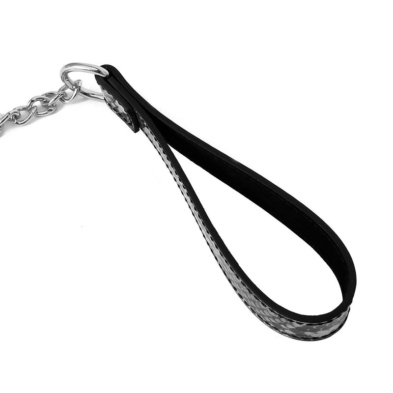 Kiotos - Collar En Leiband - Reptielenprint - Zwart/Zilver-Erotiekvoordeel.nl