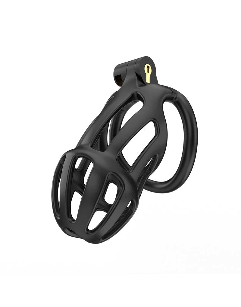 Rimba Toys - P-Cage PC02 - Kunststof Kuisheidskooi - Peniskooi - Chastity - Zwart -Erotiekvoordeel.nl
