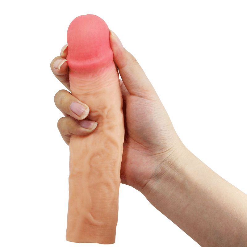 Pretty Love - Derek - Realistische Penis Sleeve - 215mm - Lichte Huidskleur-Erotiekvoordeel.nl