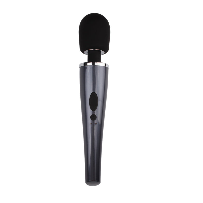 Chisa - Sorli Magic Wand - Oplaadbare Wand Vibrator - Zwart-Erotiekvoordeel.nl