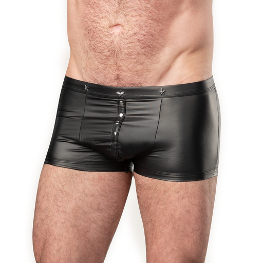 Amorable - Wetlook Herenshort - Zwart-Erotiekvoordeel.nl