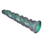 LoveToy - Opal Pearl Sheen - Grote Geribbelde Dildo - 30 cm – Groen-Erotiekvoordeel.nl