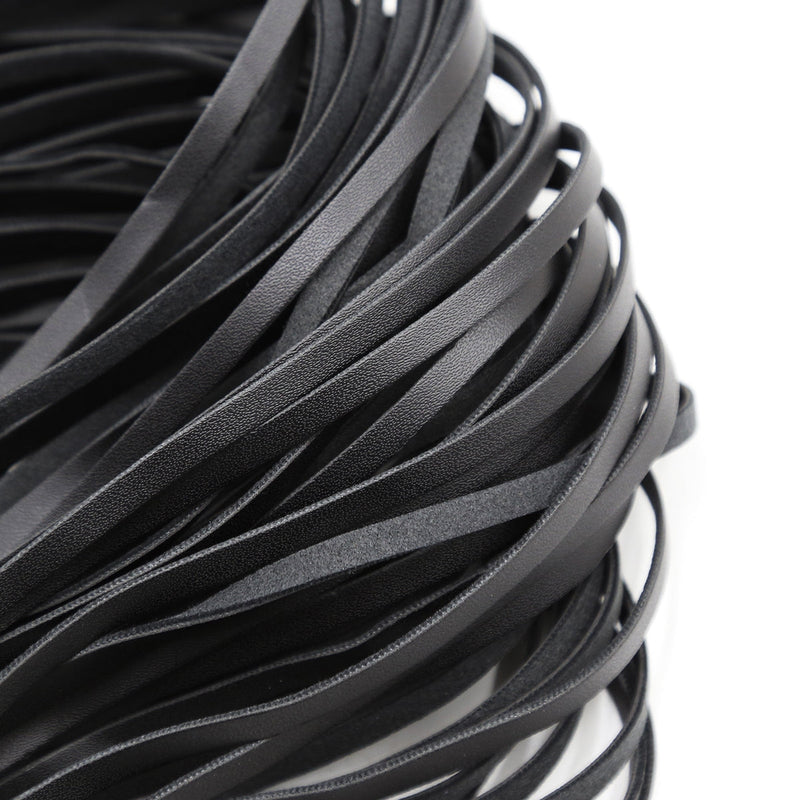 Smart Moves - Flogger - PU Leer - Gevlochten Handvat - 65 cm - Zwart-Erotiekvoordeel.nl