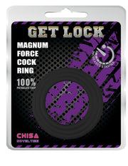 Chisa - Get Lock - Magnum Force Cockringen Set - 3 stuks - Zwart-Erotiekvoordeel.nl