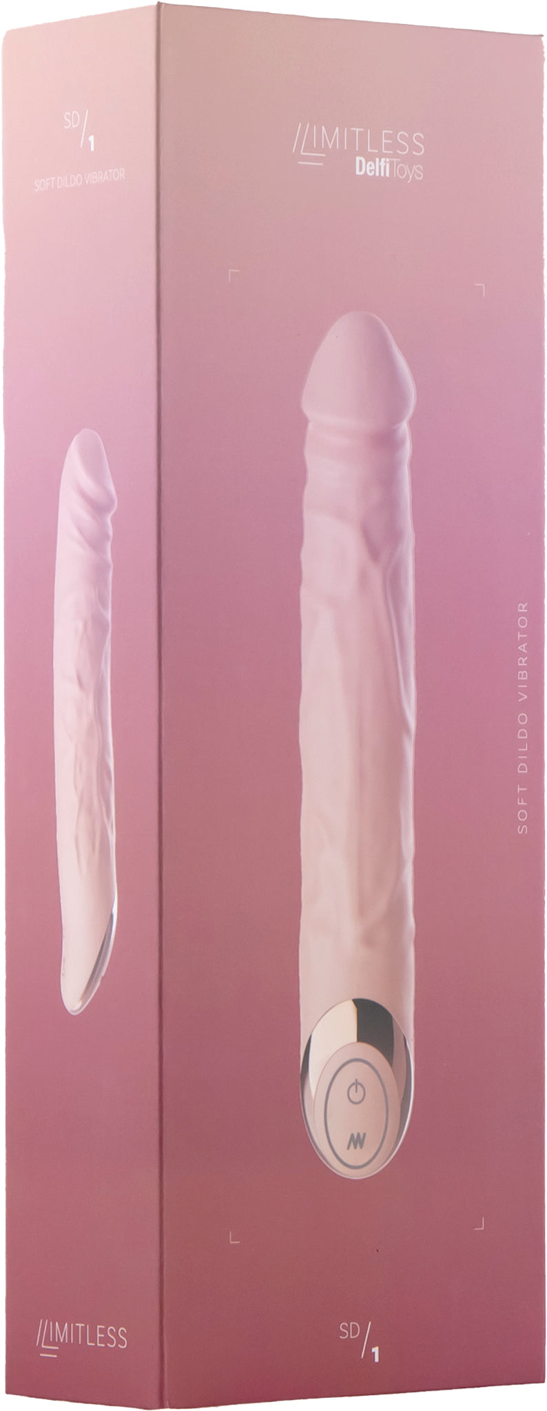 Limitless - SD1 - Zachte Dildo Vibrator - Lichte Huidskleur-Erotiekvoordeel.nl