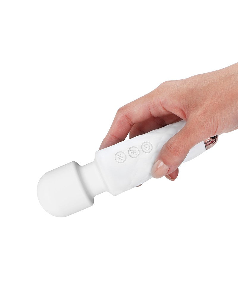 Dorcel - Mini Wanderful - Mini Wand Vibrator - Wit-Erotiekvoordeel.nl