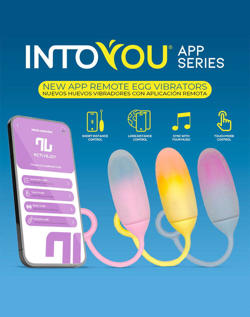 IY - Vibrerend Eitje met App Control - Roze/Blauw-Erotiekvoordeel.nl