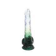Kiotos Cox Color - Gekleurde Dildo 06 - 22,5 x 4,2 cm - Transparant/Groen-Erotiekvoordeel.nl
