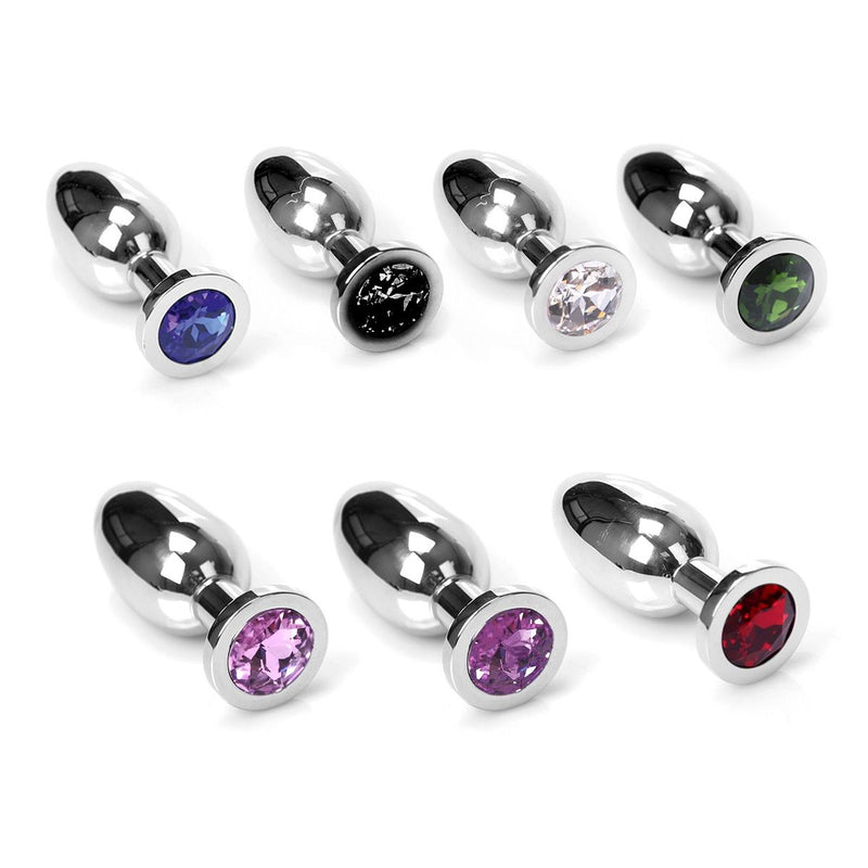 Kiotos - Buttplug RVS Met Rood Kristal-Erotiekvoordeel.nl