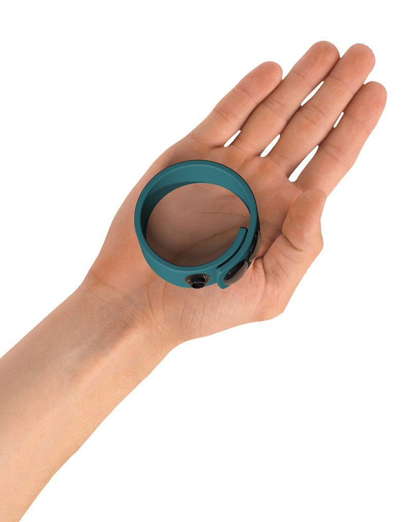 Love to Love - Hero - Verstelbare Siliconen Cockring - Blauwgroen-Erotiekvoordeel.nl