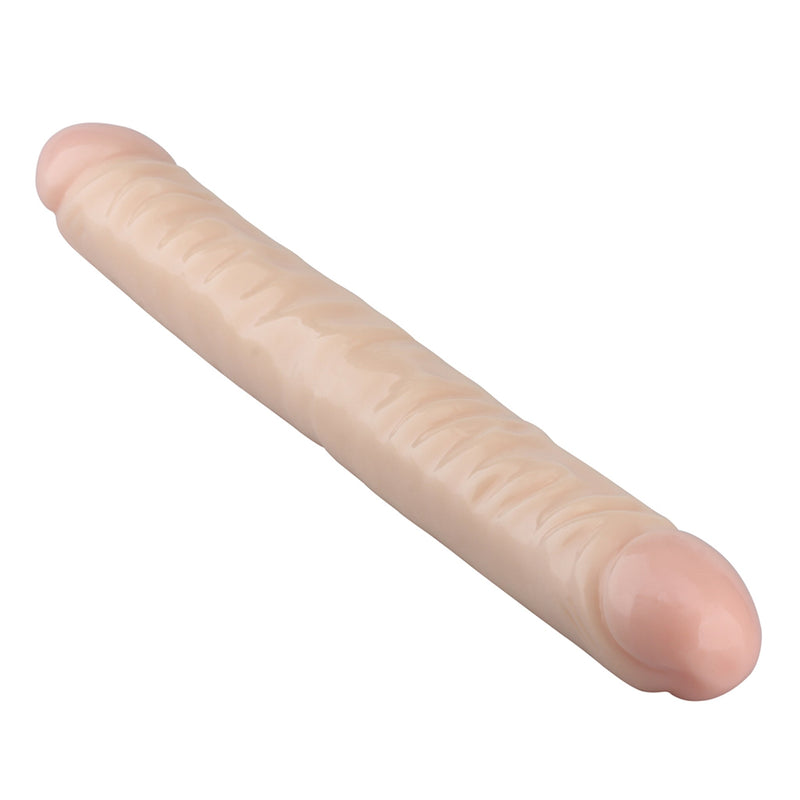 Being Fetish - PVC Dubbele Dildo - 44 cm - Lichte Huidskleur-Erotiekvoordeel.nl
