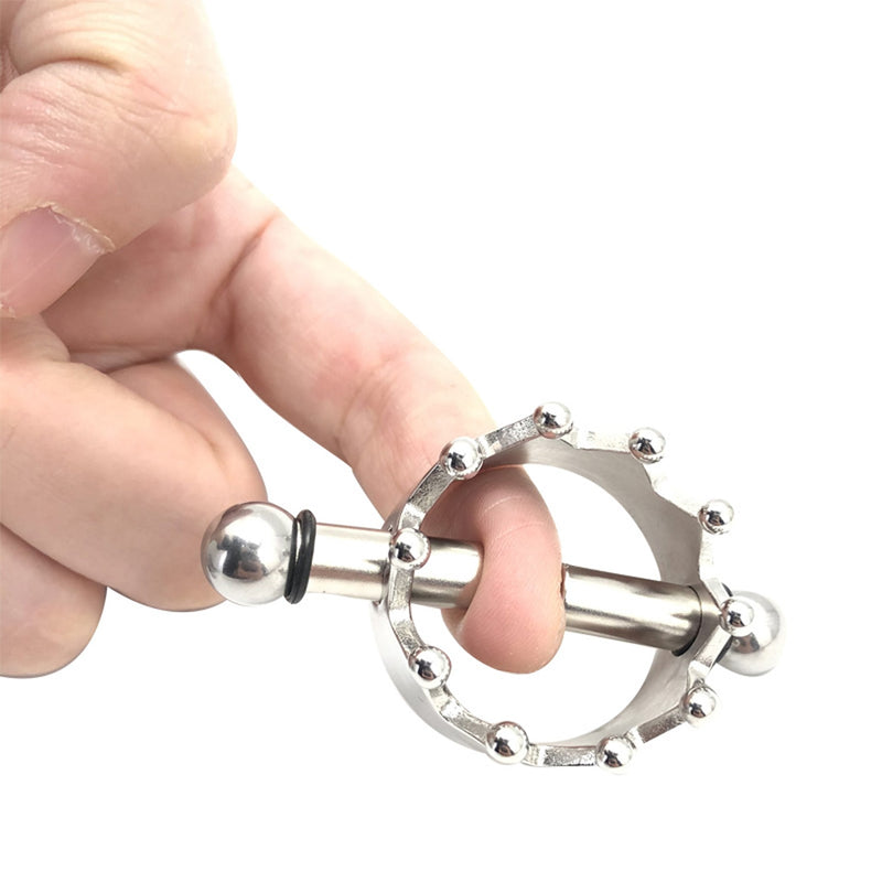 Fixxx - Magnetische Tepelklemmen met Kroontje - 2 stuks-Erotiekvoordeel.nl