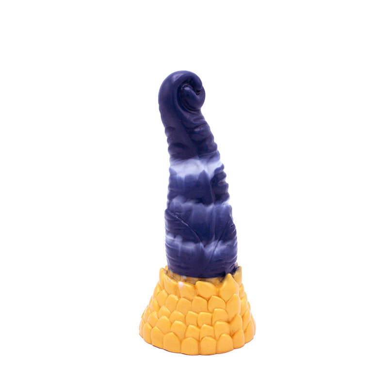 Kiotos Monstar - Dildo Beast 38 - 21.5 x 5.7 cm - Blauw/Goud/Wit-Erotiekvoordeel.nl