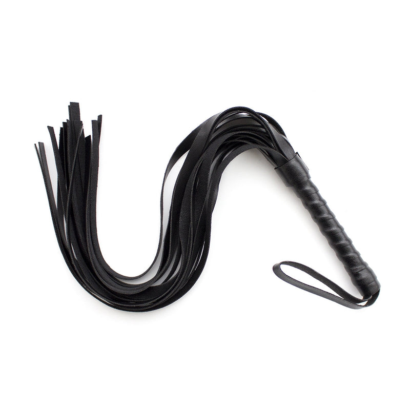 Smart Moves - Eenvoudige Flogger - PU Leer - 45 cm - Zwart-Erotiekvoordeel.nl