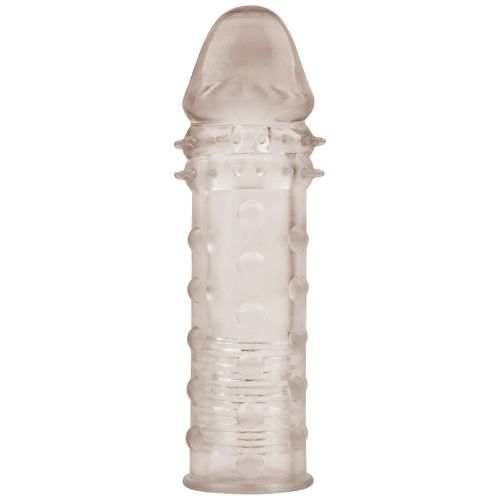 SuperMe - Extra Texture - Penis Sleeve - Rookgrijs-Erotiekvoordeel.nl