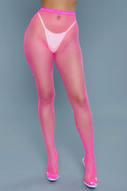 Be Wicked - Up All Night - Mini Visnet Panty - Hot Pink - One Size-Erotiekvoordeel.nl
