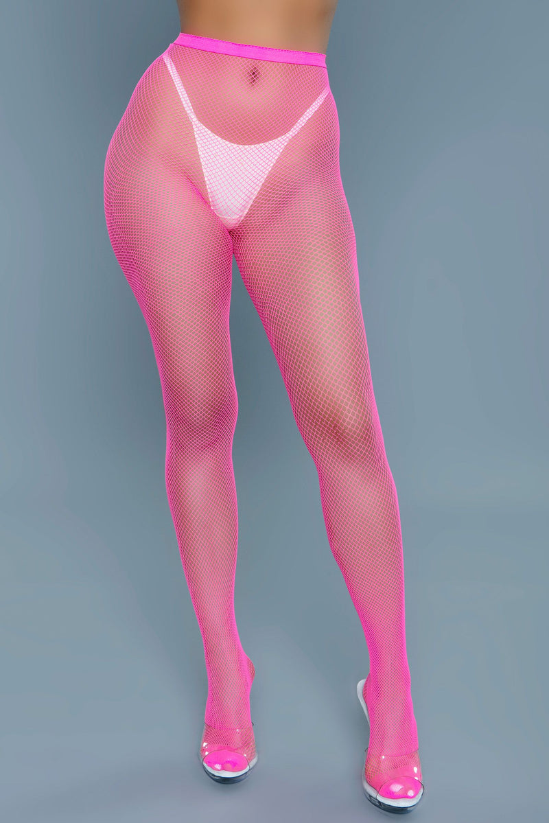 Be Wicked - Up All Night - Mini Visnet Panty - Hot Pink - One Size-Erotiekvoordeel.nl