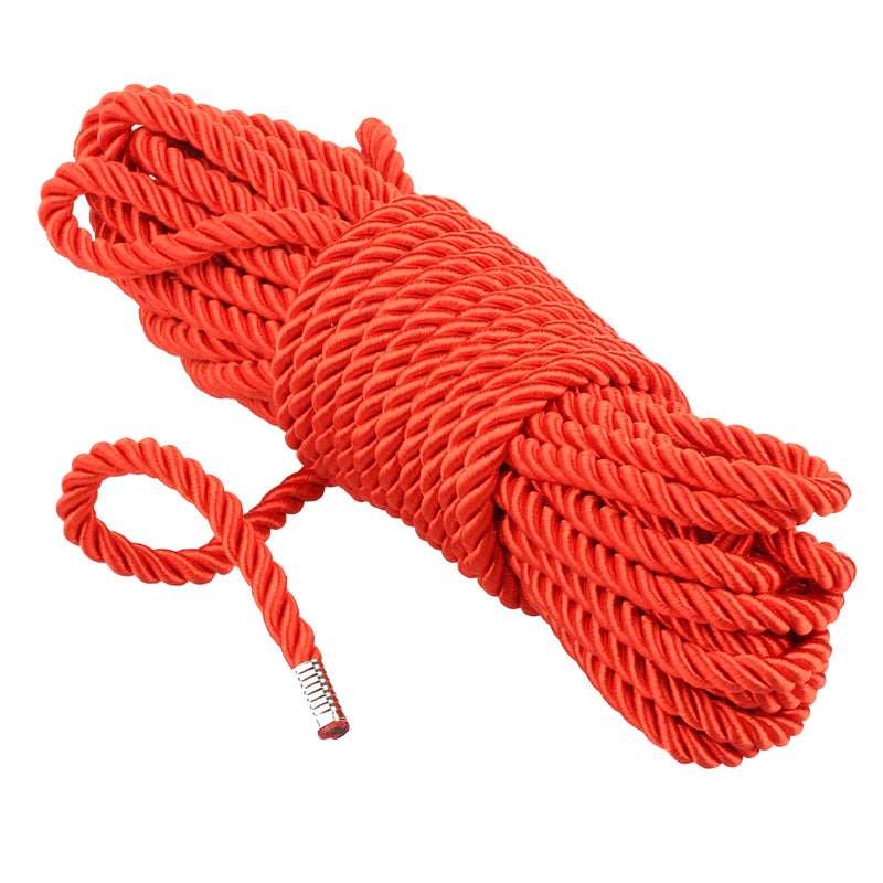 Being Fetish - Magic Touch Deluxe Silky Bondagetouw - 10 meter - Rood-Erotiekvoordeel.nl