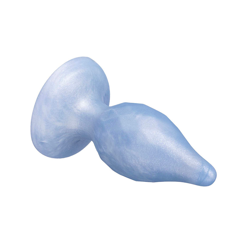 SILEXD - Diamond - Thermoreactieve Siliconen Buttplug - 9.2 cm x 3.6 cm - Lichtblauw-Erotiekvoordeel.nl