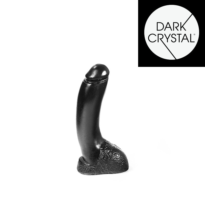 Dark Crystal - Dildo - 21,5 x 5 cm - Zwart-Erotiekvoordeel.nl