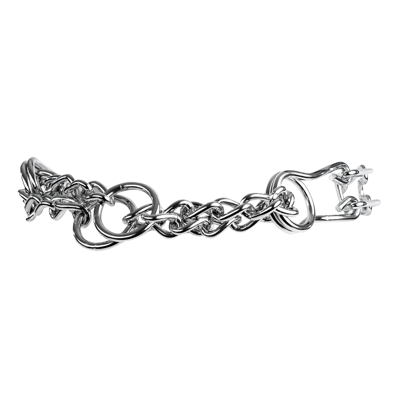 Rimba - Metalen Pinch Collar - Zilver-Erotiekvoordeel.nl
