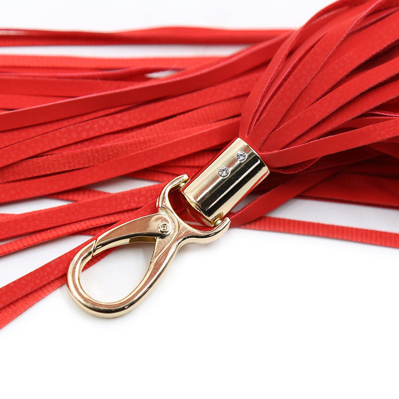 Smart Moves - Flogger aan Karabijnhaak - 32 cm - Rood-Erotiekvoordeel.nl