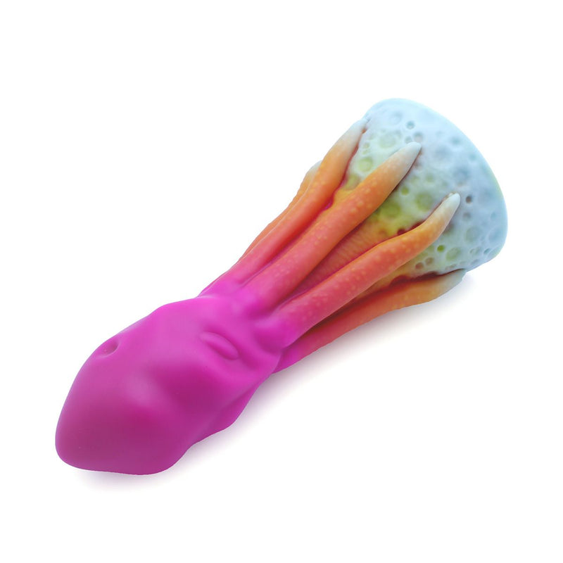 Kiotos Monstar - XXL Dildo Beast No. 54 - Roze/oranje/Wit-Erotiekvoordeel.nl