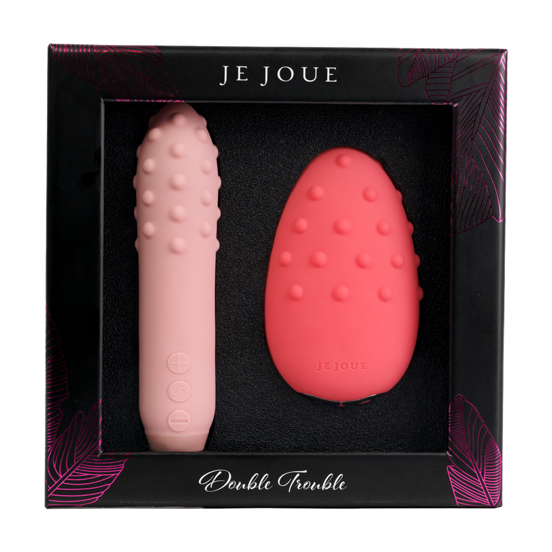 Je Joue - Cadeauset Double Trouble - Bullet Vibrator & Clitoris Vibrator - Roze/Koraal