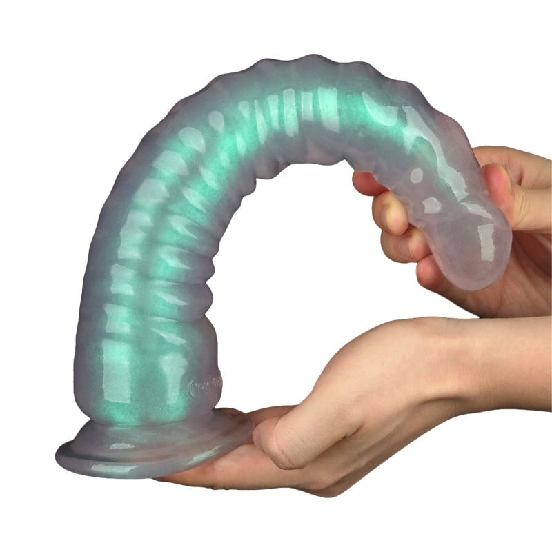 LoveToy - Opal Pearl Sheen - Gote Dildo - 32,5 cm – Groen-Erotiekvoordeel.nl
