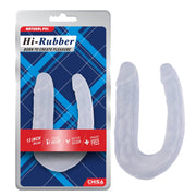 Chisa - Hi-Rubber Dubbele Dildo - 33 cm - Transparant-Erotiekvoordeel.nl