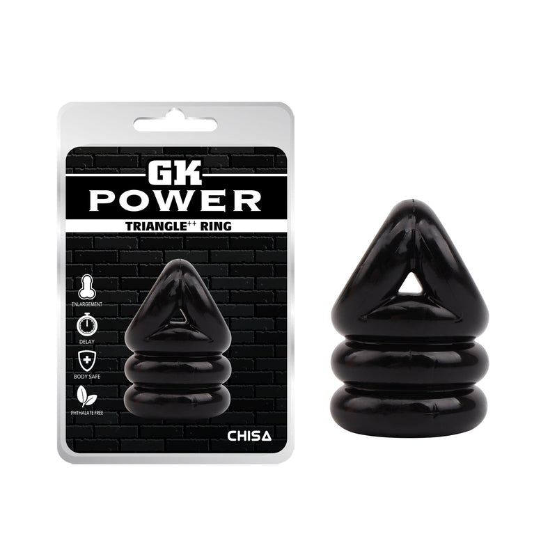Chisa - GK Power - Triangle ++ Cockring - Zwart-Erotiekvoordeel.nl