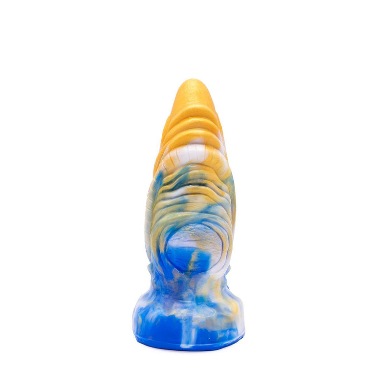 Kiotos Monstar - Dildo Beast 36 - 20 x 7 cm - Goud/Blauw-Erotiekvoordeel.nl