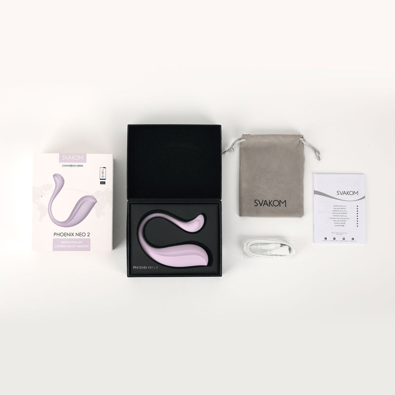 Svakom - Phoenix Neo 2 Interactieve Bullet Vibrator - App Control - Lila-Erotiekvoordeel.nl