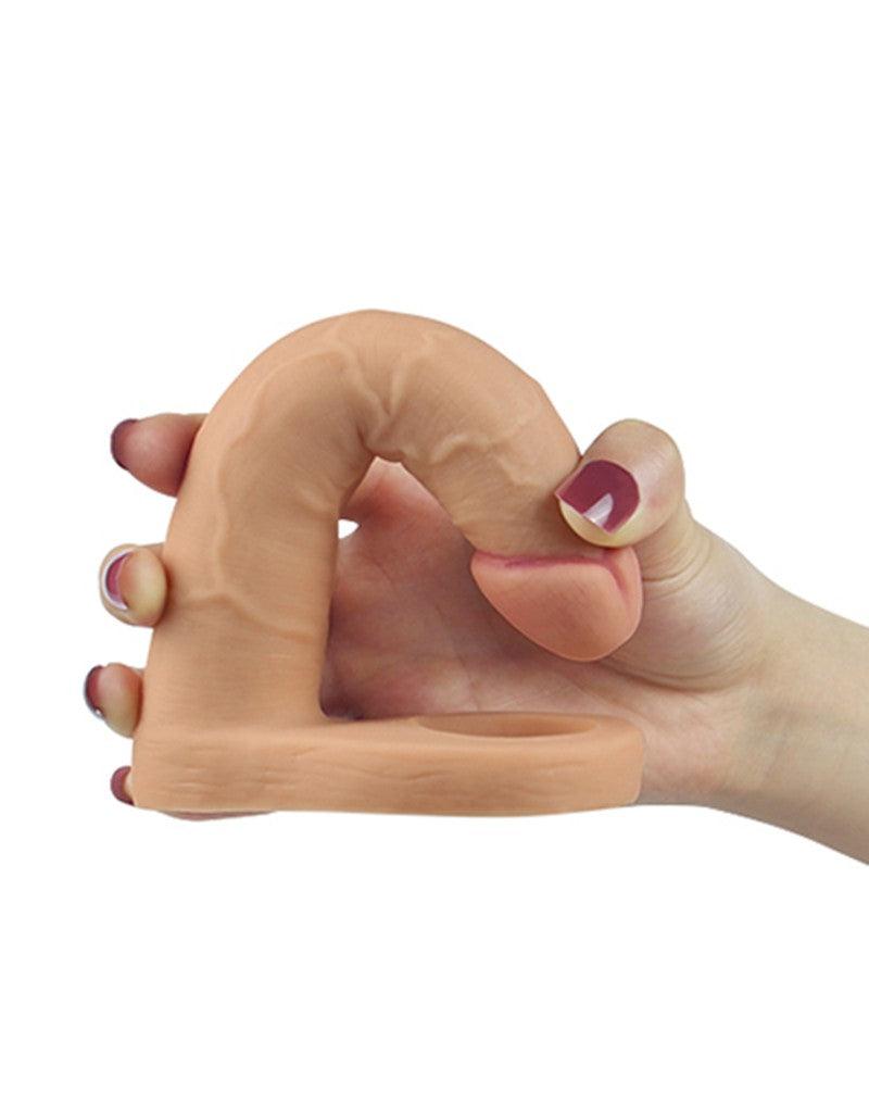 LoveToy - Ultrasoft Double - Voorbinddildo Voor Dubbele Penetratie 16 cm-Erotiekvoordeel.nl