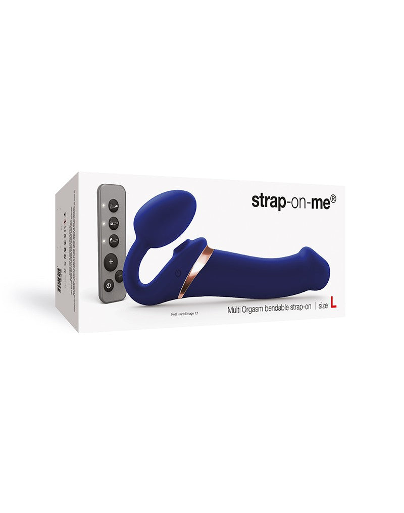 Strap-On-Me - Strapless Strap-on Vibrator met Luchtdruk Stimulatie - Paars-Erotiekvoordeel.nl