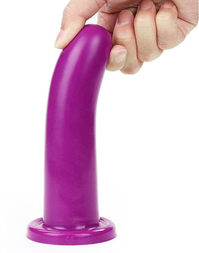 LoveToy - Holy Dong Jelly Dildo Van vloeibare Siliconen 15.5 cm - Paars-Erotiekvoordeel.nl