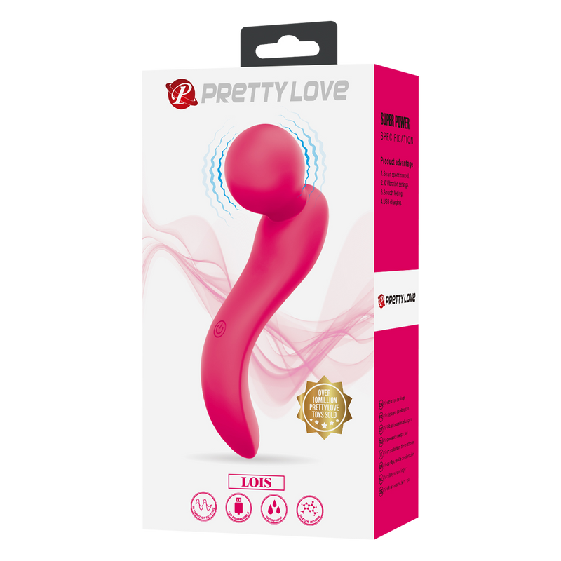 Pretty Love - Lois - Wand Massager - Roze-Erotiekvoordeel.nl