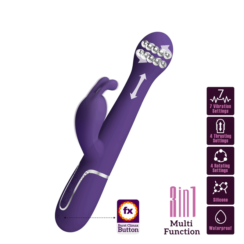 Pretty Love - Dejon - Rabbit Vibrator - Paars-Erotiekvoordeel.nl
