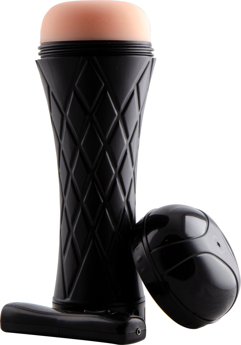 Passion Cup - Cup Masturbator Anaal - Vibrerend - Zwart-Erotiekvoordeel.nl