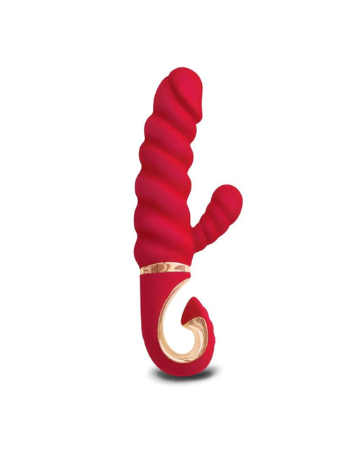 G-Vibe - G-Candy - Mini Geribbelde Rabbit Vibrator - Rood-Erotiekvoordeel.nl