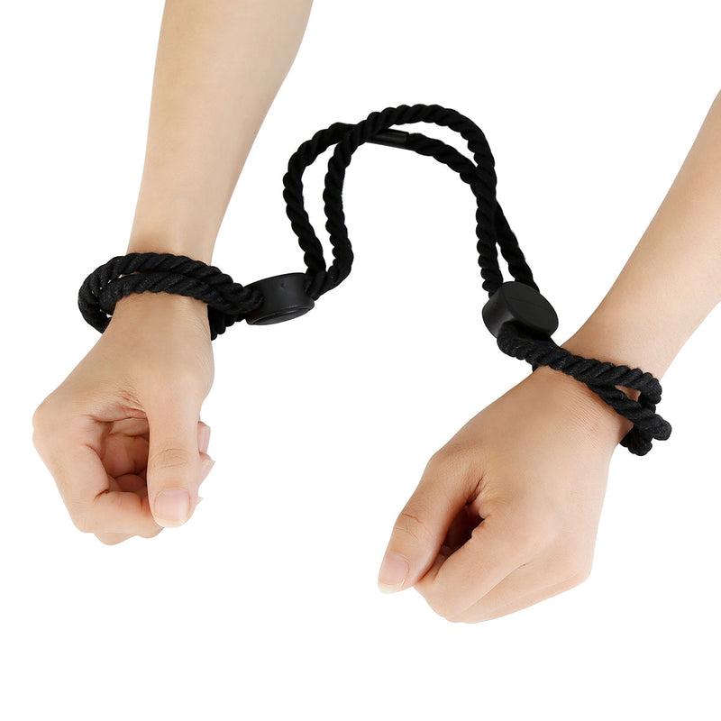 Smart Moves - Touw Handboeien - Japanse Bondage Handboeien - Shibari - Zwart-Erotiekvoordeel.nl
