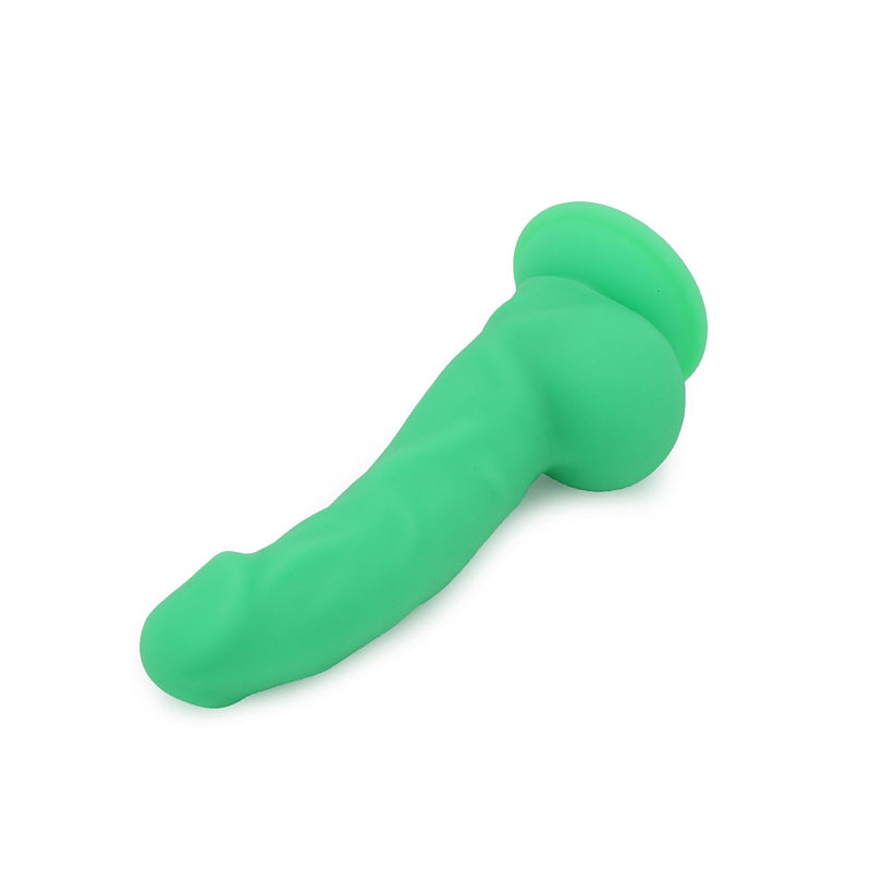 Chisa - DeLuxe Pure Nature Neo Colours - Siliconen Dildo - 23 x 4.1 cm - Groen-Erotiekvoordeel.nl